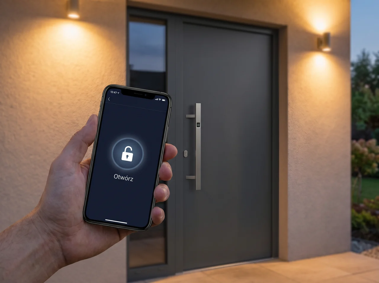Smart Home — otwieranie drzwi BUDVAR telefonem i czytnikiem linii papilarnych
